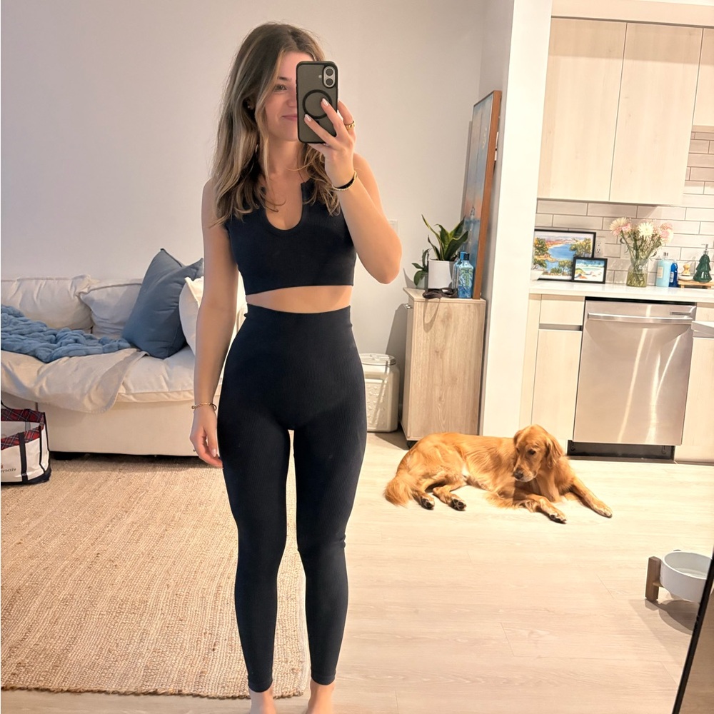 Women's Black High-Waisted Leggings